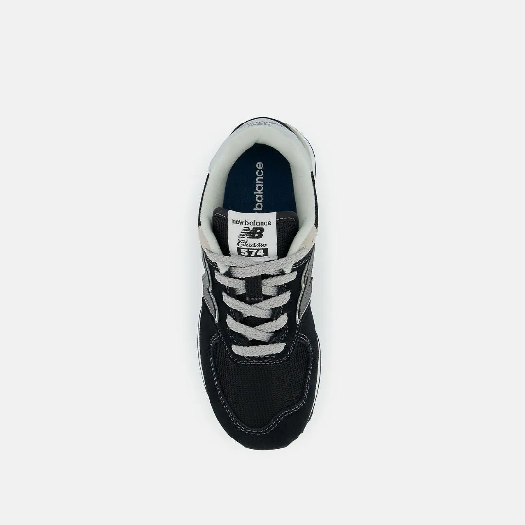 574 Core Sneaker (Black + White)