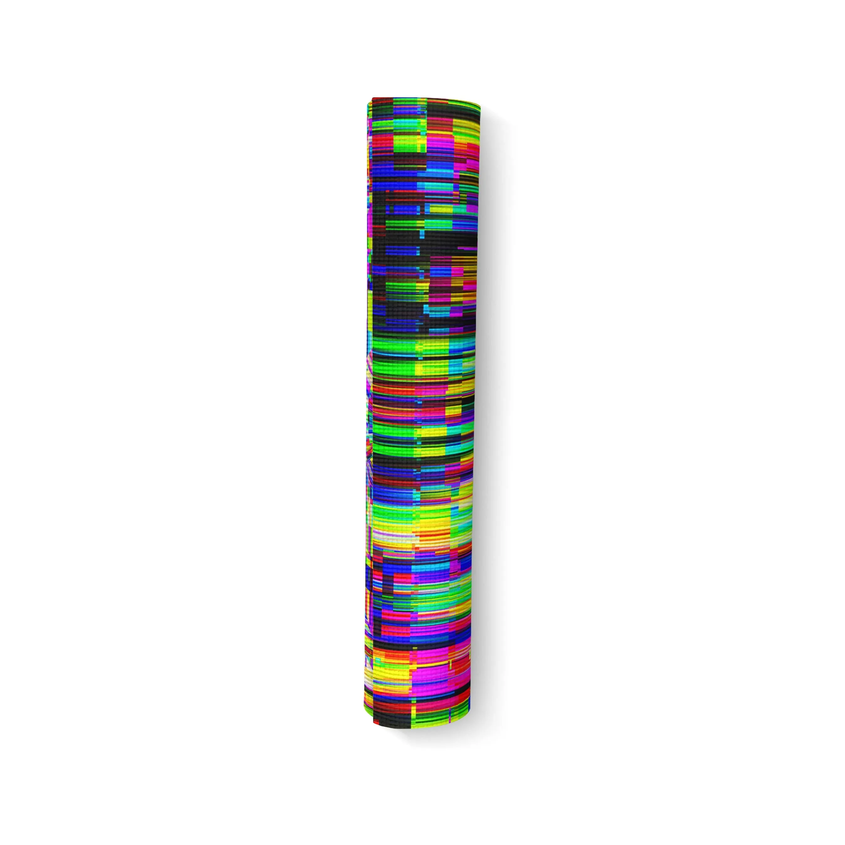 ABSTRACT GLITCH YOGA MAT