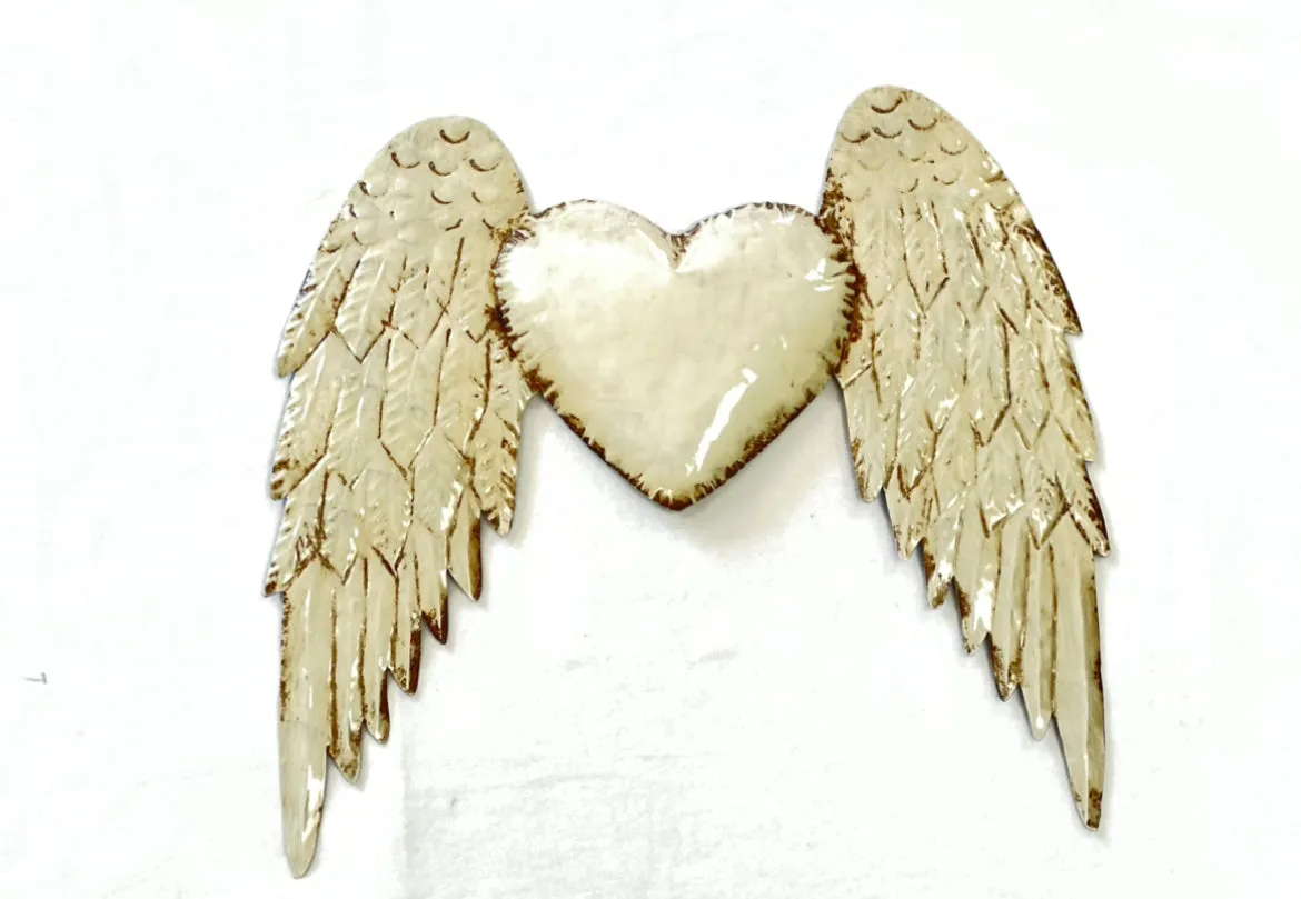 Angel Wing Large Heart