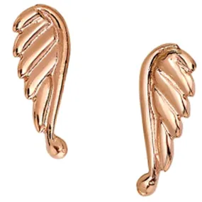 Angel Wing Threaded End in Gold