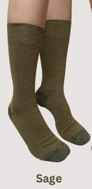 Baby Alpaca Blend Health Sock - Sage