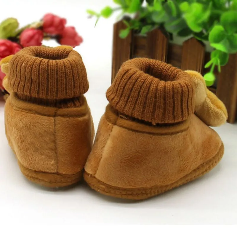 Baby Boy Girl Boots Soft Bottom Anti-slip Warm Shoes Bootie Infant Toddler Prewalker S1 SM6