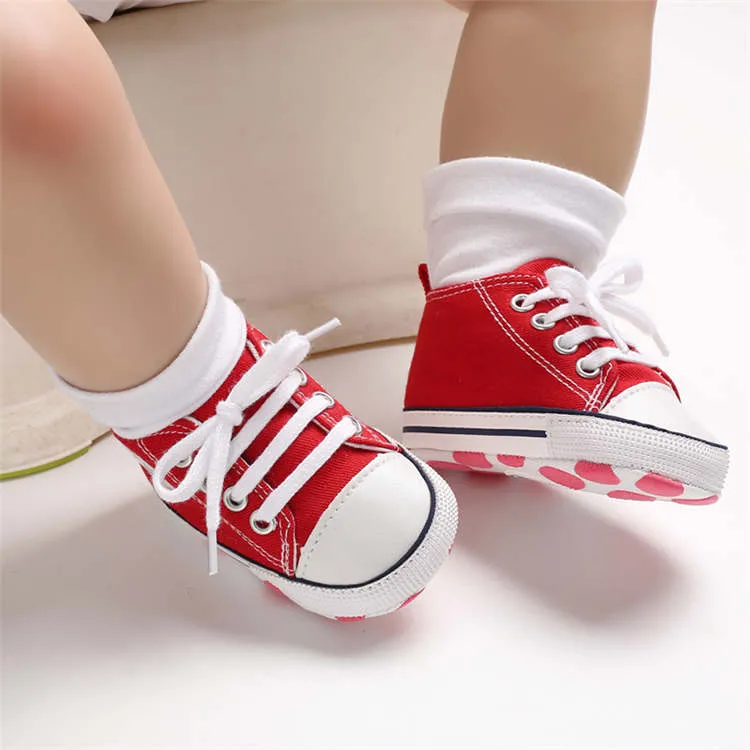 Baby First Steppers Canvas Sneaker Flats by Liv and Mia