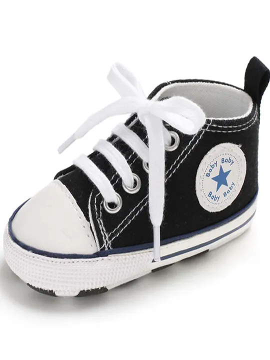 Baby First Steppers Canvas Sneaker Flats by Liv and Mia