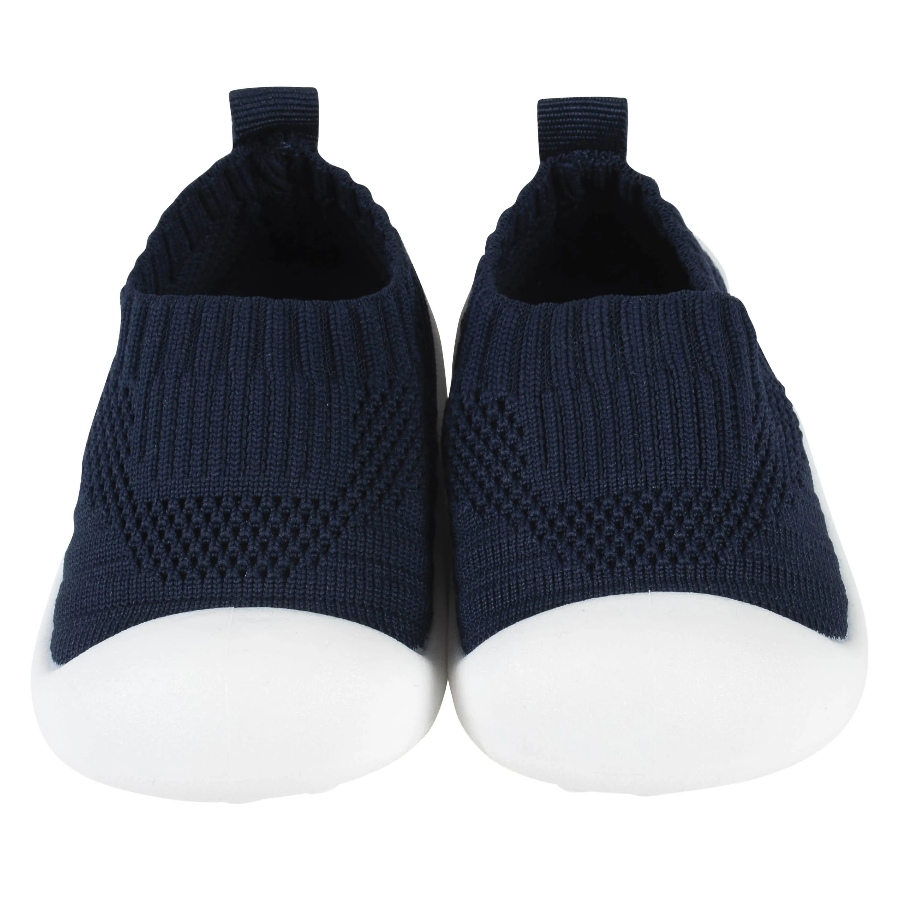 Baby Neutral Navy Stretchy Knit Slip-On Sneaker