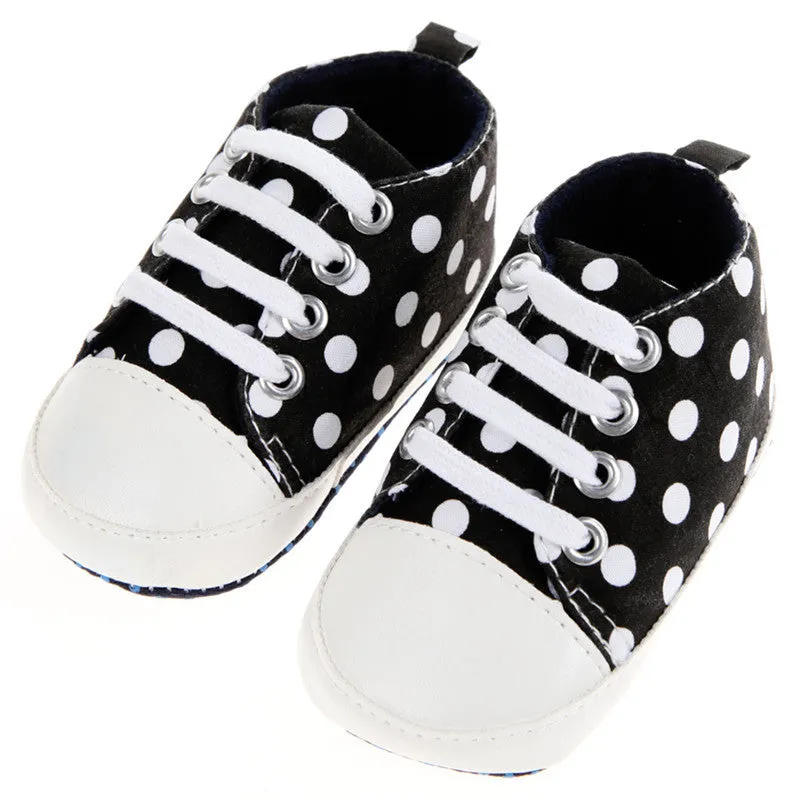 Baby Shoes Dot Infant Toddler Bay Girl Boy Shoes St Sole Sneaker Prewalker First Walker for 0-18 Months