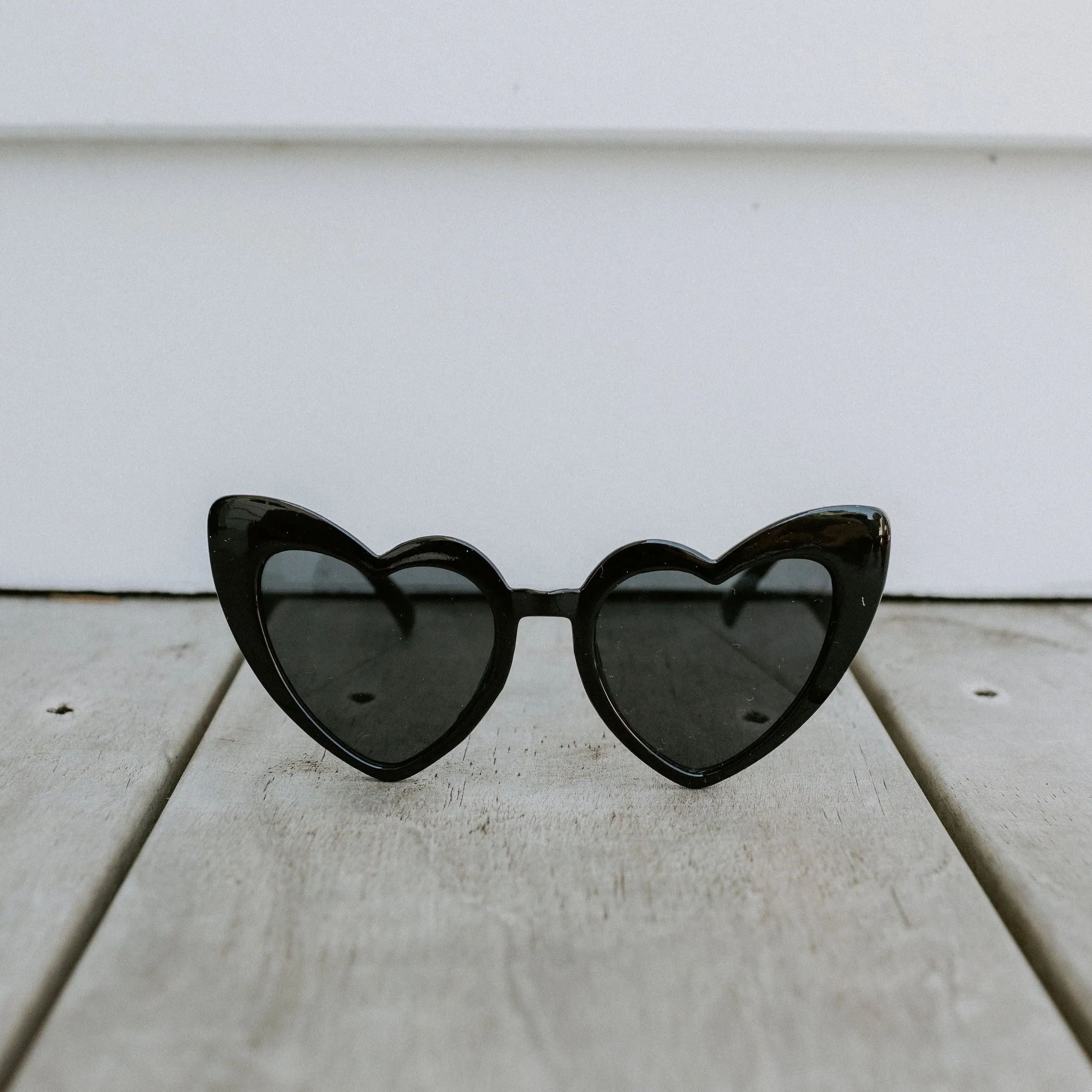 Black Love Heart Sunglasses