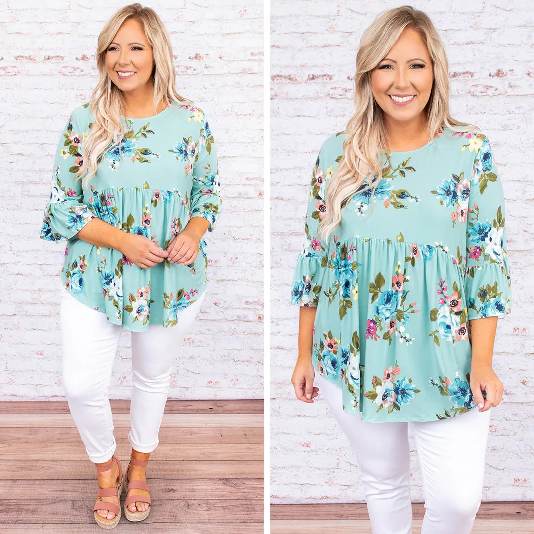 Blooming Love Top, Mint