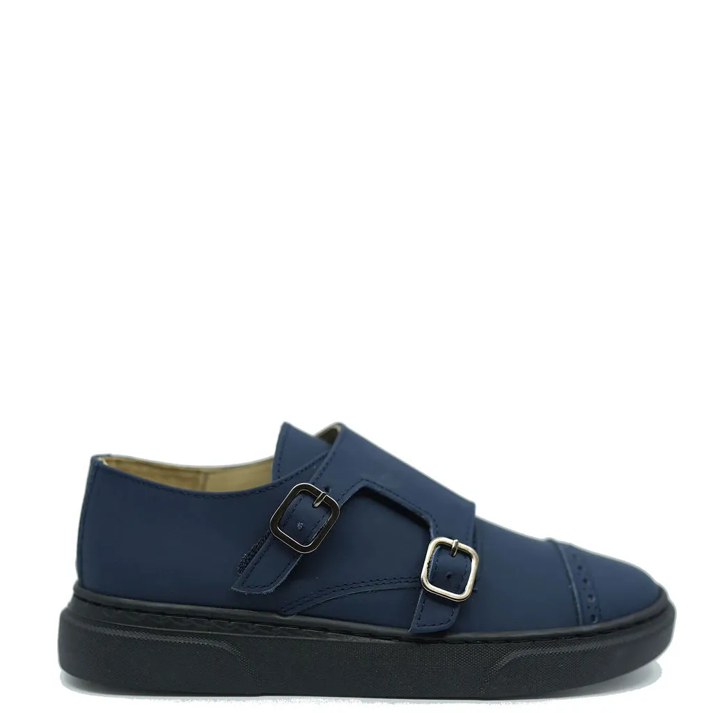 Blublonc Navy Rubber Dress Sneaker