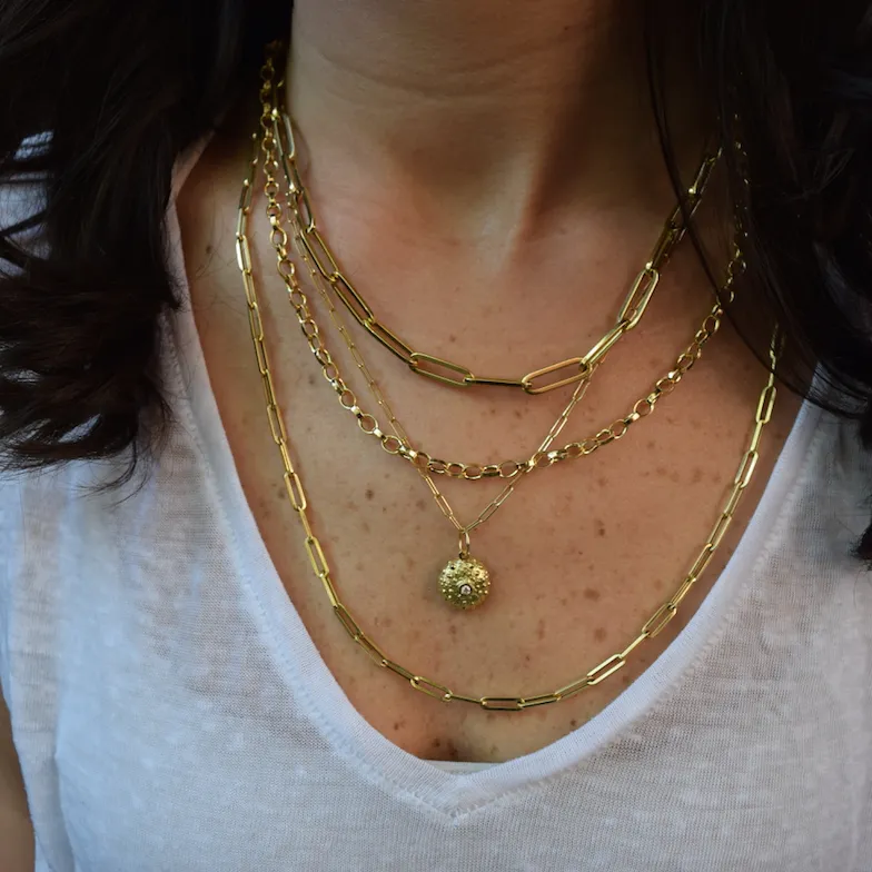 BOHEME DELPH OVAL LINK GOLD CHAIN rts