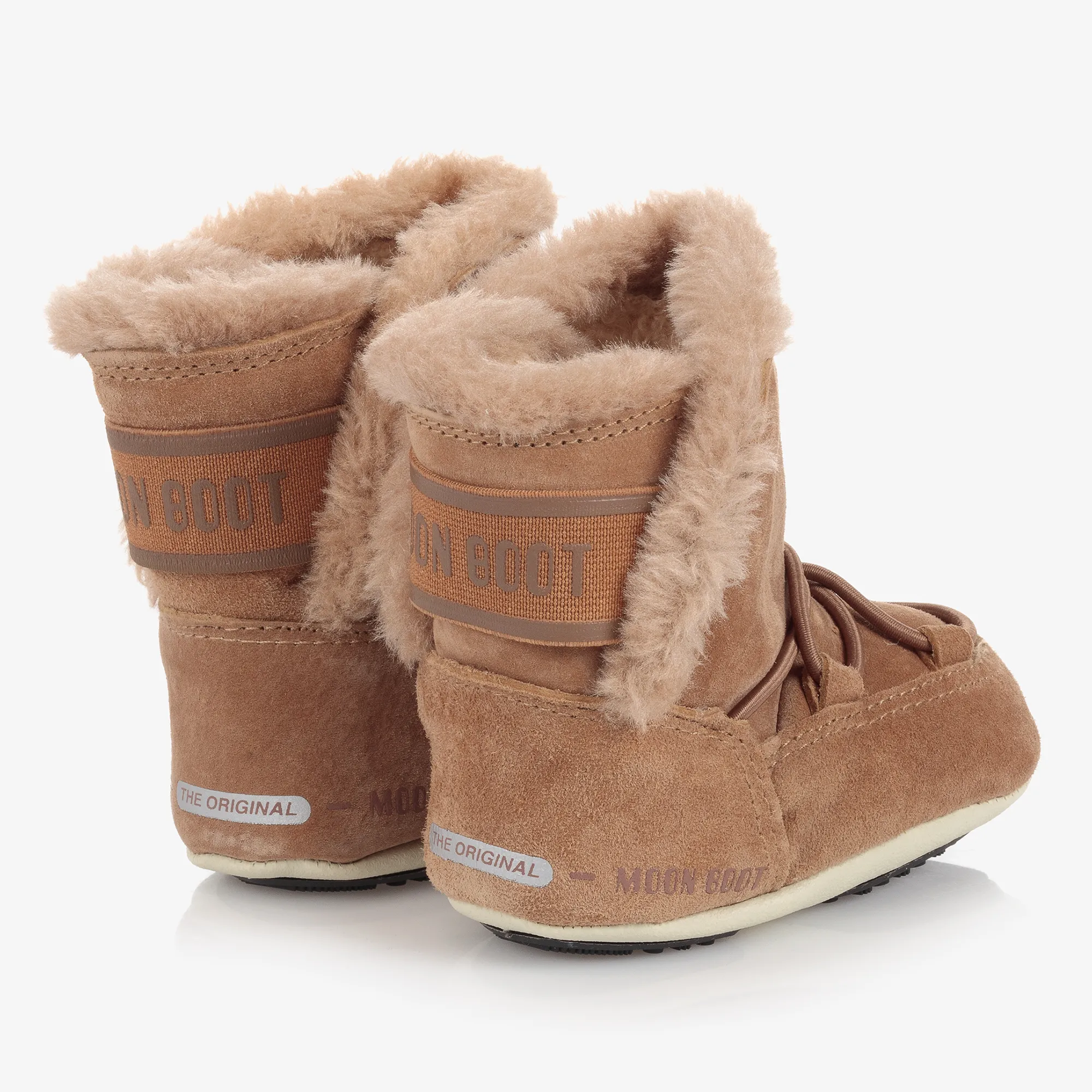 Brown Suede Baby Moon Boots