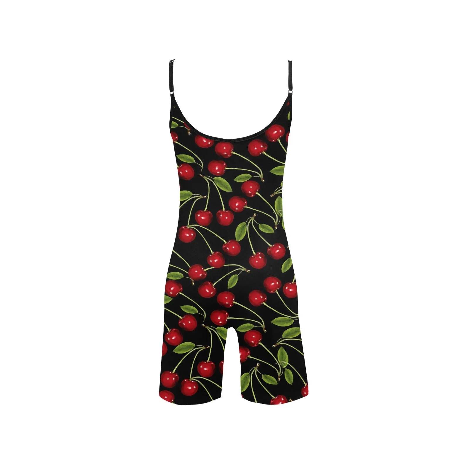 CHERRY BOMB PRINT 3 Women's Short Yoga Bodysuit