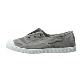 Cienta Kids Washed Grey Slip On Sneaker