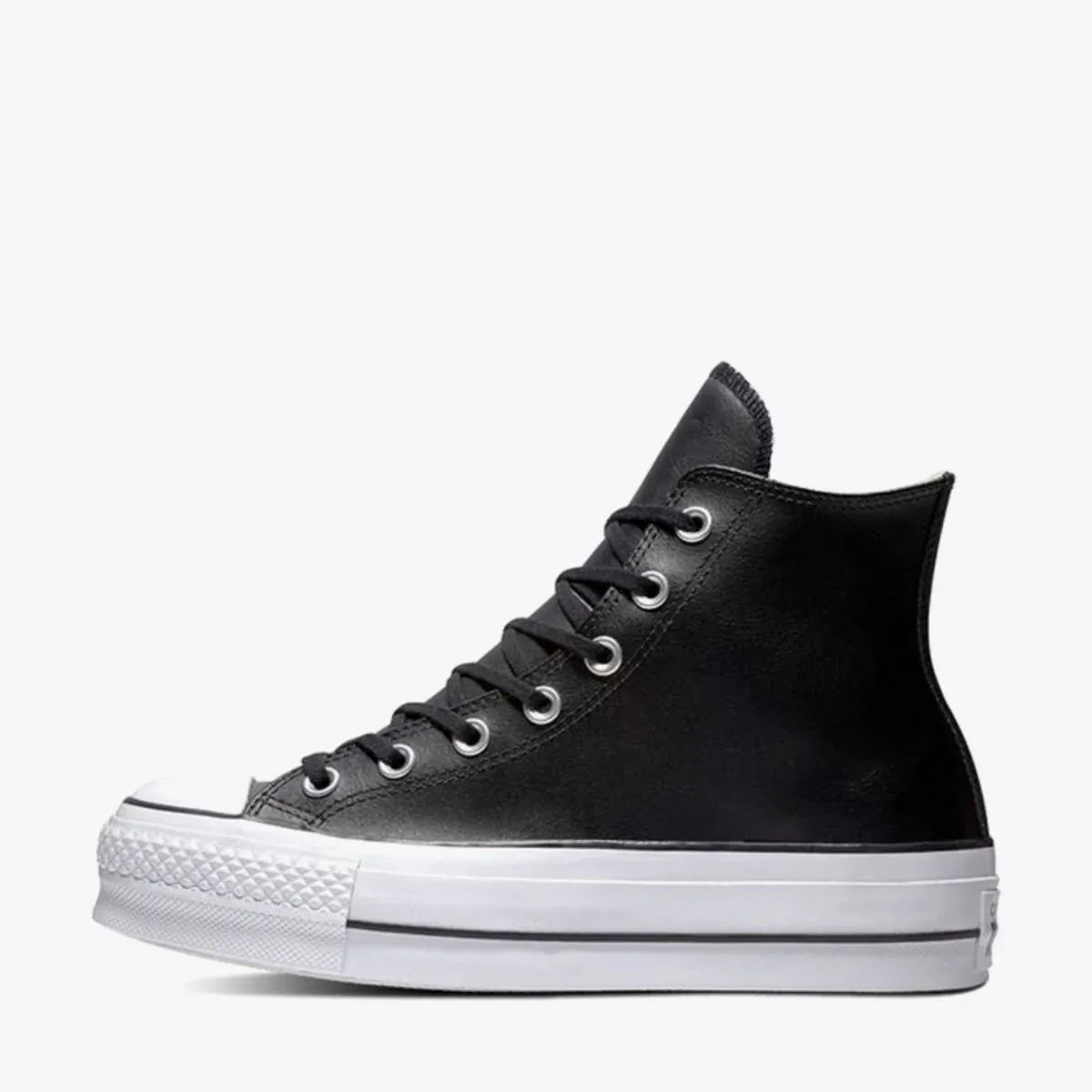 CONVERSE WOMENS CHUCK TAYLOR ALL STAR LIFT HI - BLACK/BLACK/WHITE