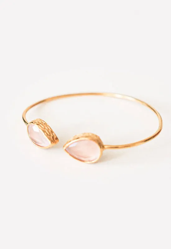 Debbie Katz - Nika 18k Gold Cat Eye Stone Blush