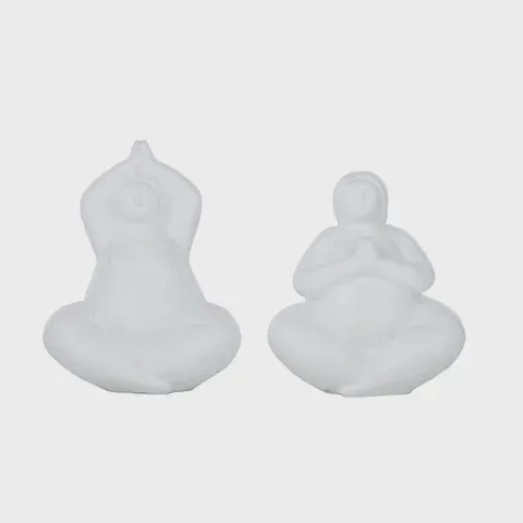 Diadonna White Yoga Sculpture - Namaste