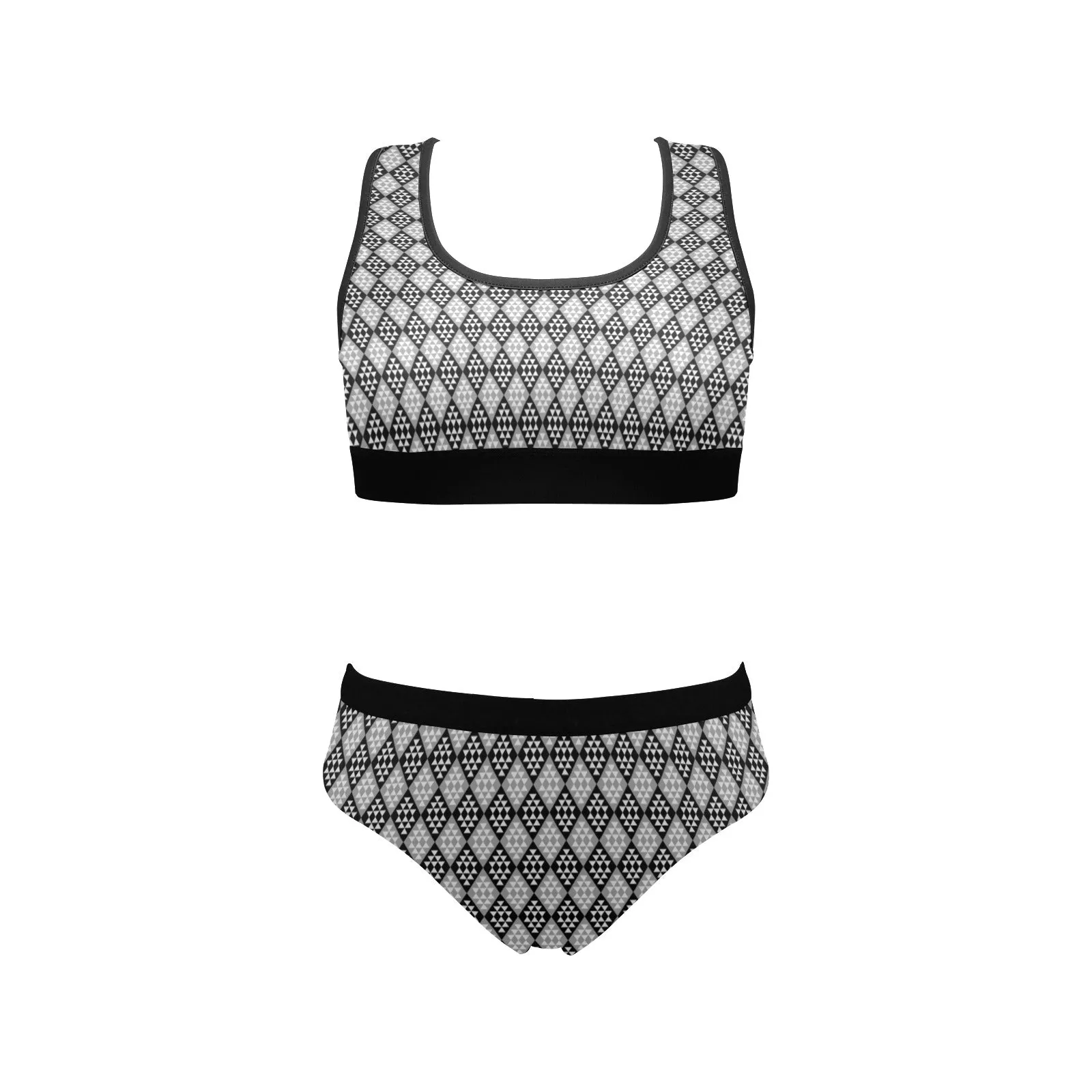 diamond medium print Women's Sports Bra Yoga Set