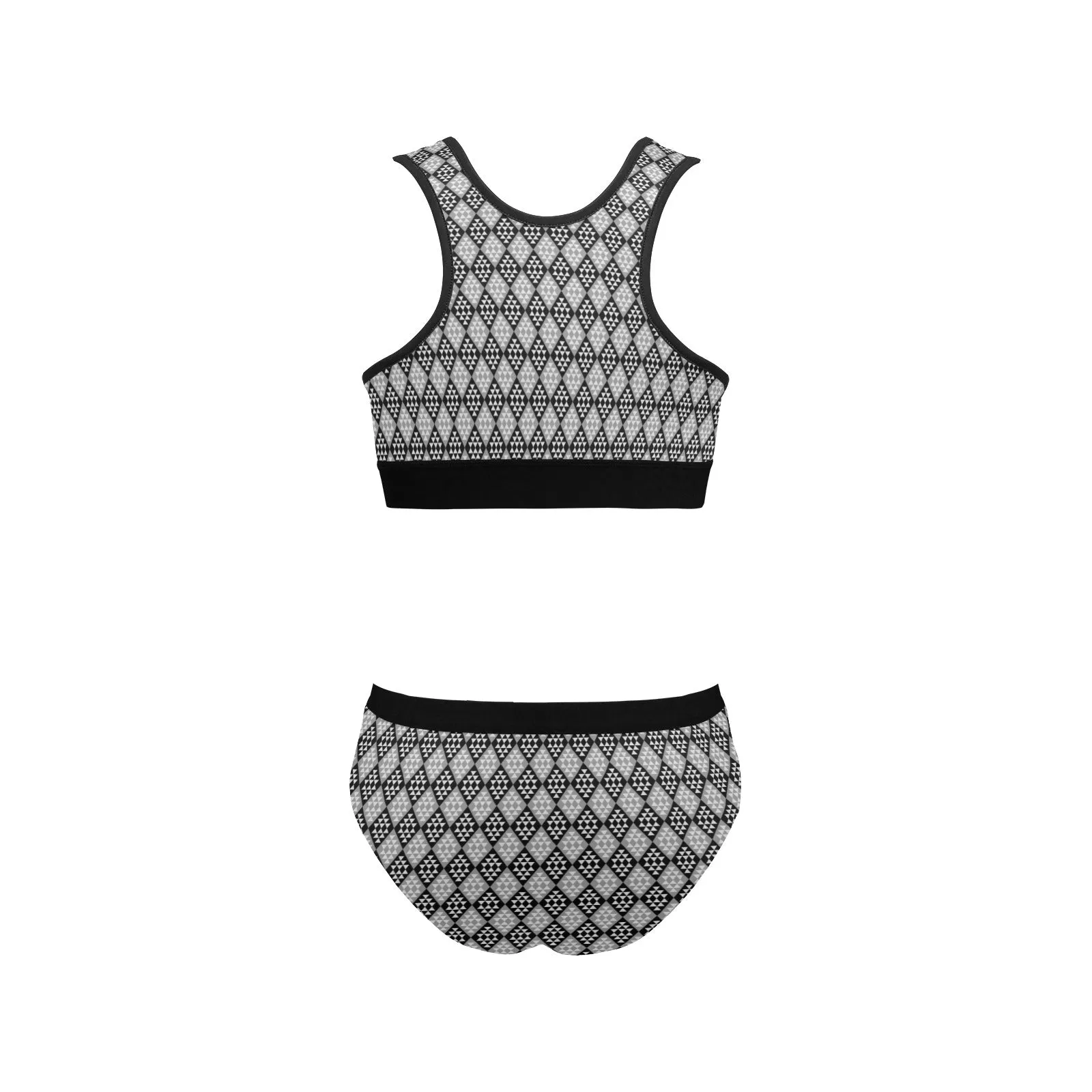 diamond medium print Women's Sports Bra Yoga Set