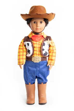 Doll Outfit Cowboy with Hat