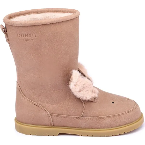 Donsje Amsterdam Wadudu Exclusive Lining & Winter Bunny Leather Boots, Hazelnut