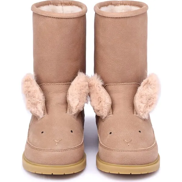 Donsje Amsterdam Wadudu Exclusive Lining & Winter Bunny Leather Boots, Hazelnut