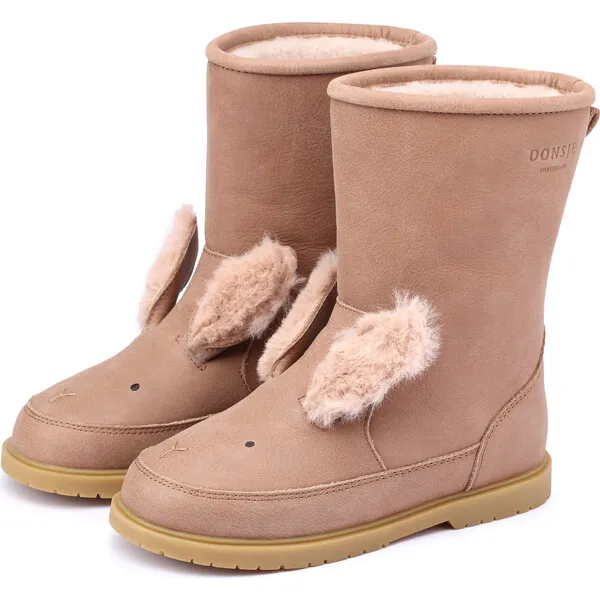 Donsje Amsterdam Wadudu Exclusive Lining & Winter Bunny Leather Boots, Hazelnut