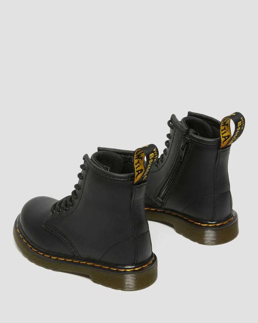 DR MARTEN INFANT 1460 LEATHER ANKLE BOOTS - BLACK