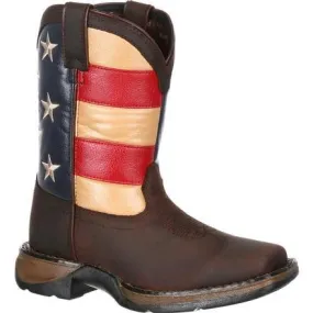 Durango Little Kids - 8 Union Flag Western Boot - Square toe