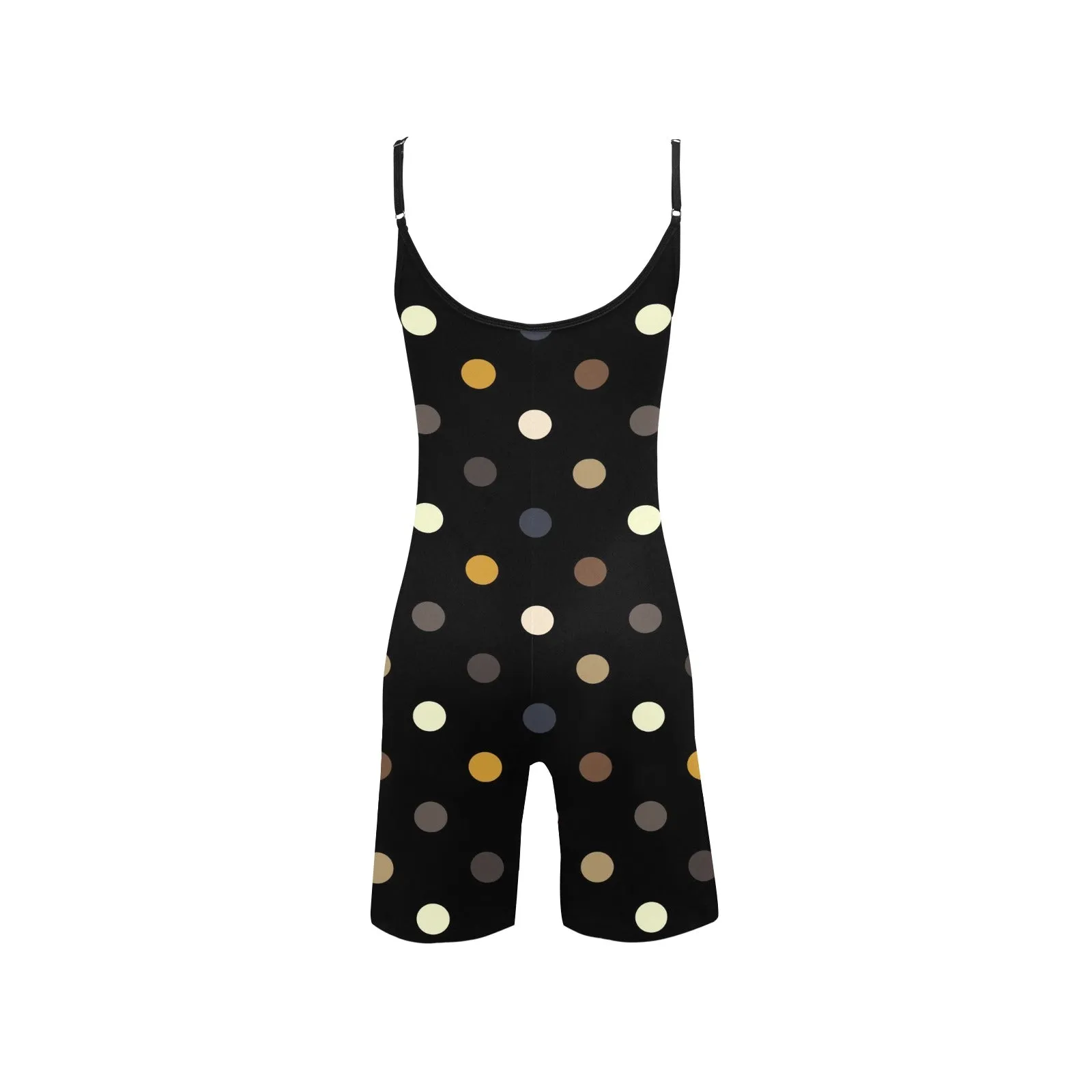 earthtone print 10A Women's Short Yoga Bodysuit