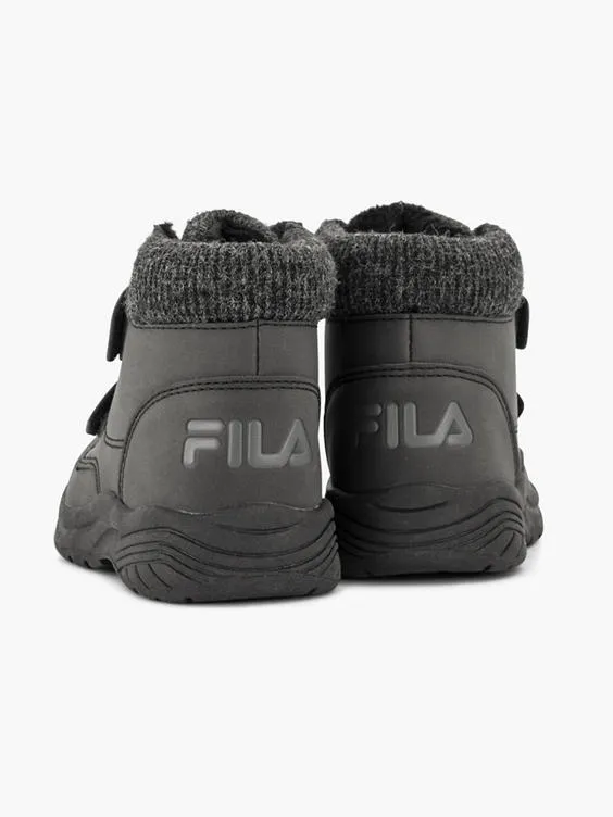 FILA  Toddler Boy Black Fila Double Strap Ankle Boots