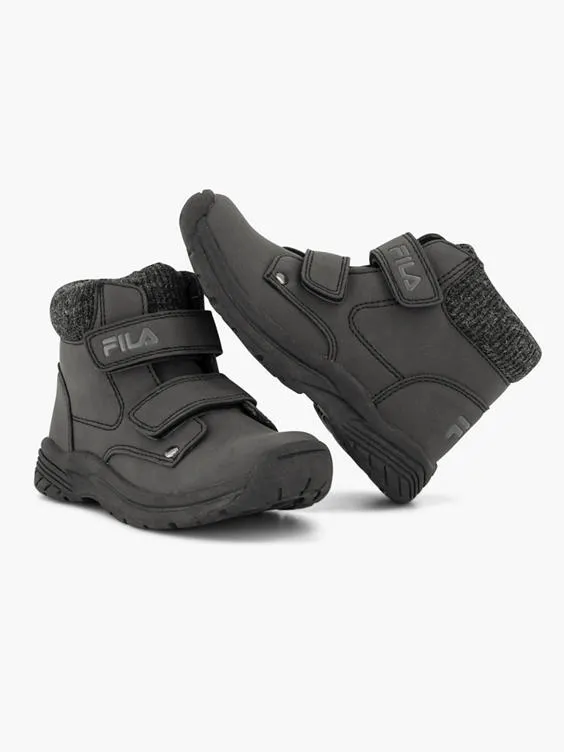 FILA  Toddler Boy Black Fila Double Strap Ankle Boots