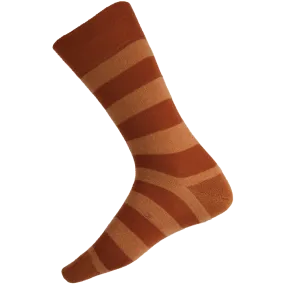 Fine Merino/Baby Alpaca Blend Health Sock - Terracotta