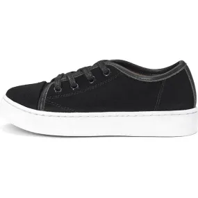 GENTS by Age of Innocence Robby Suede Flat Sole Lace-Up Sneakers, Black