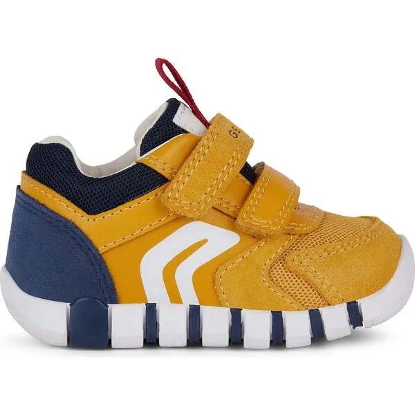 Geox Iupidoo Velcro Sneakers, Yellow