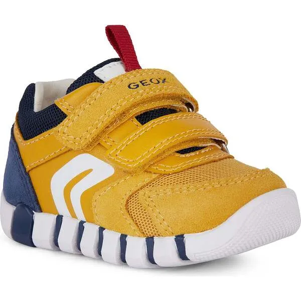 Geox Iupidoo Velcro Sneakers, Yellow