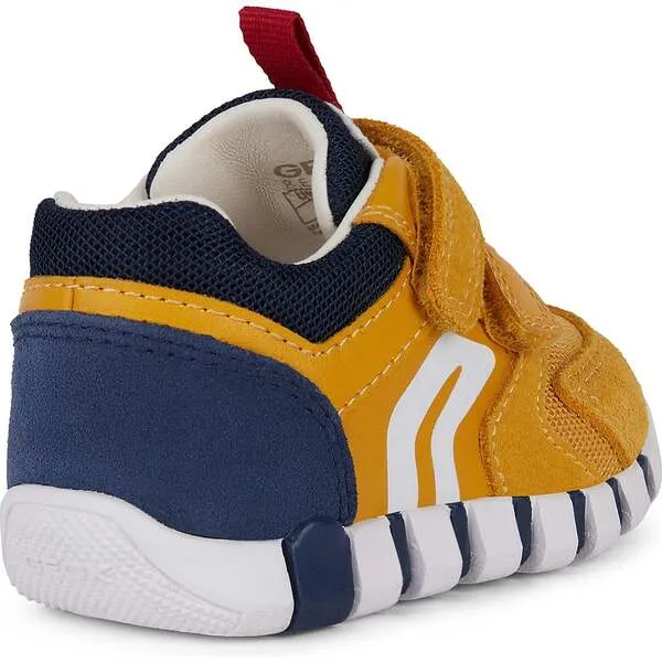 Geox Iupidoo Velcro Sneakers, Yellow