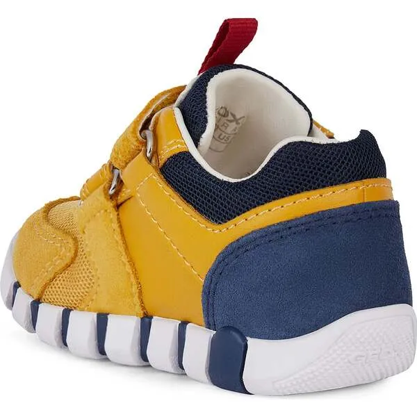 Geox Iupidoo Velcro Sneakers, Yellow