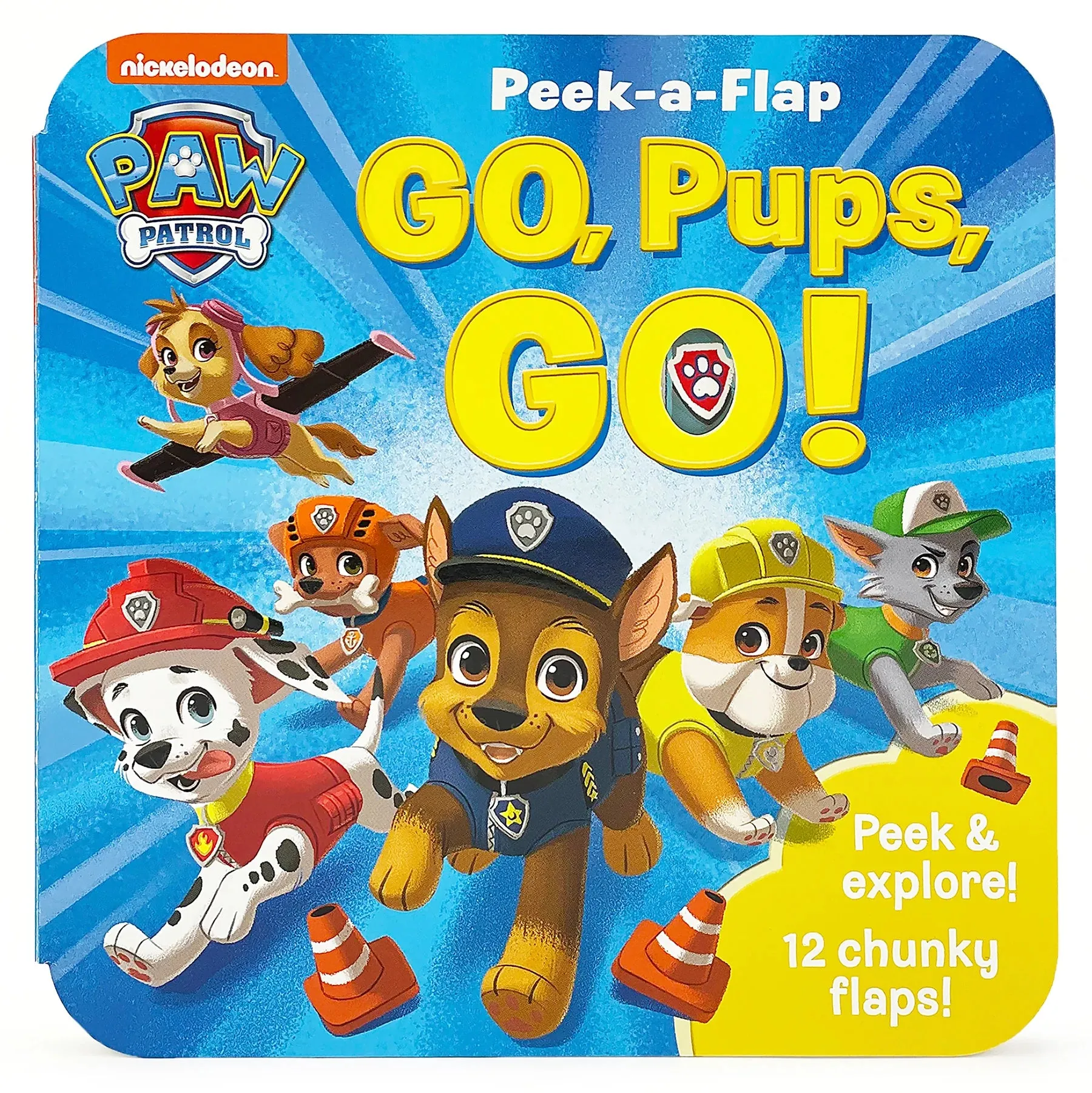 Go, Pups, Go! Peek A Flap Book