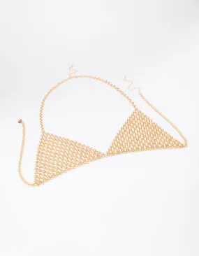 Gold Chain Triangular Bralette