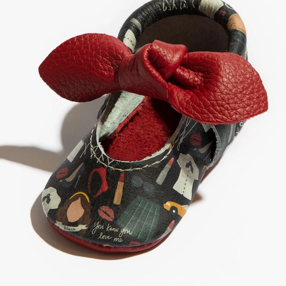 Gossip Girl Knotted Bow Baby Shoe