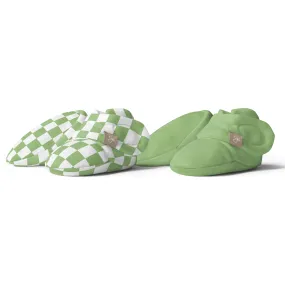 Goumi Stay On 2-Pack Baby Boots, Matcha + Cabana Green