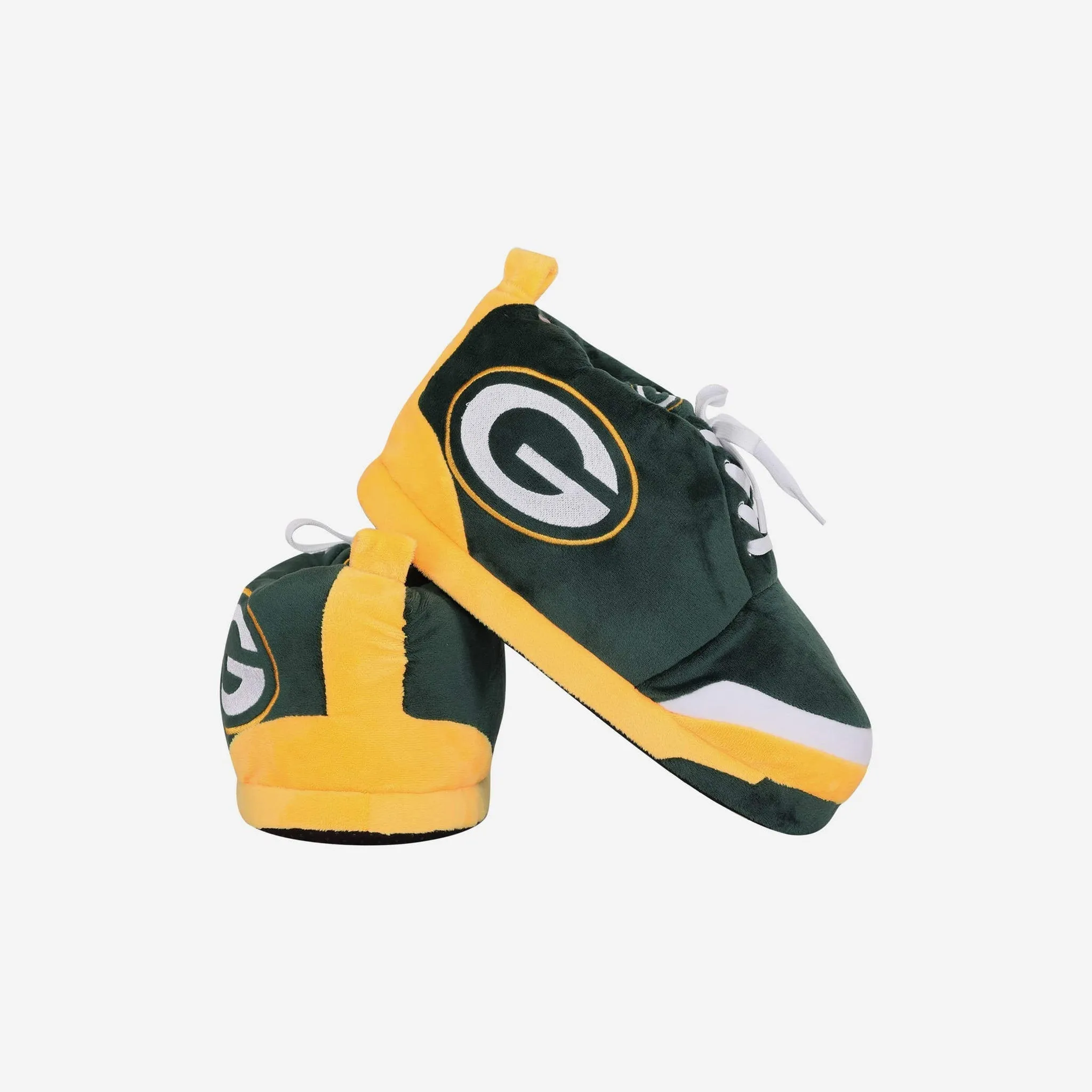 Green Bay Packers Youth Plush Sneaker Slipper