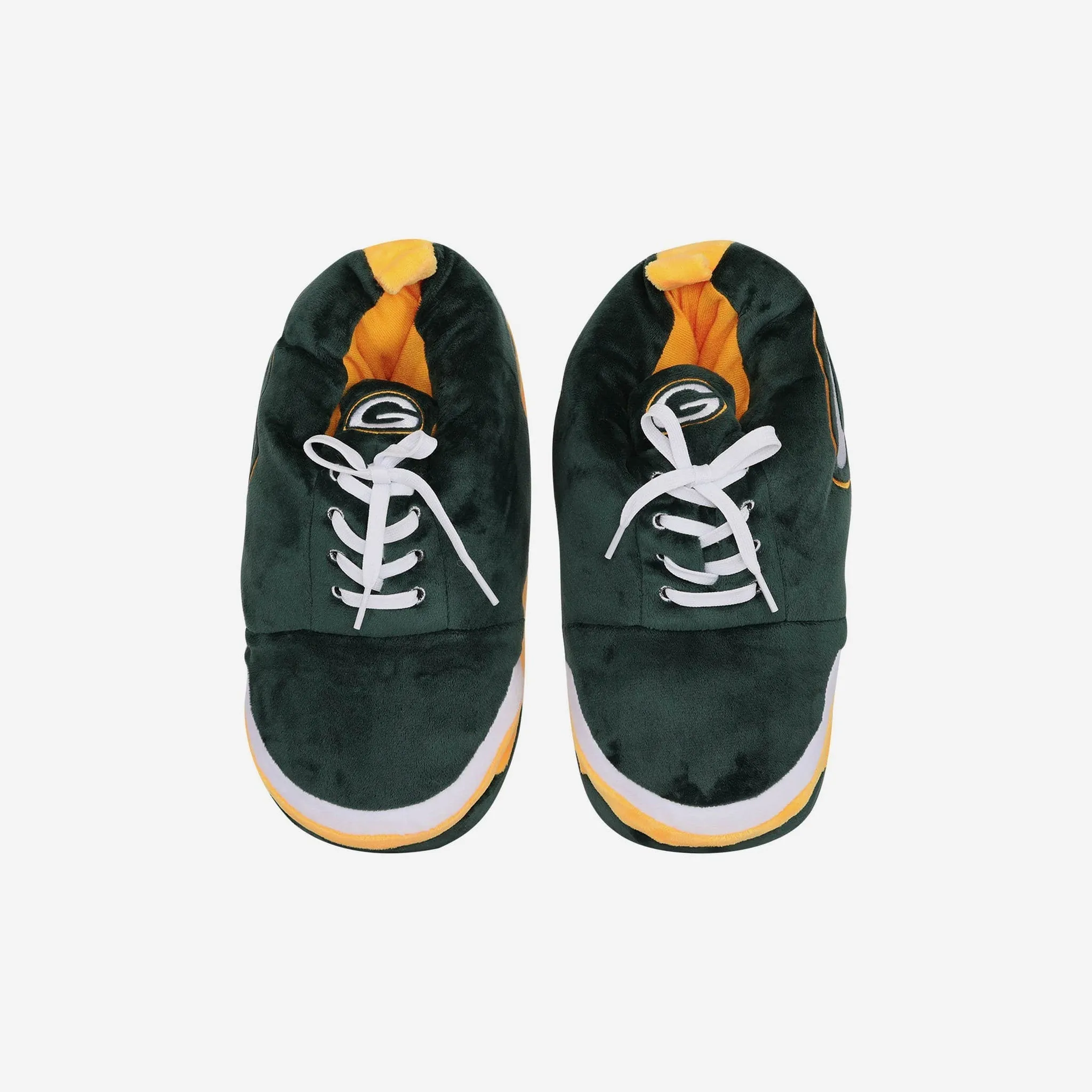 Green Bay Packers Youth Plush Sneaker Slipper