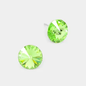 iLLASPARKZ 10mm Round Crystal Stud Earrings