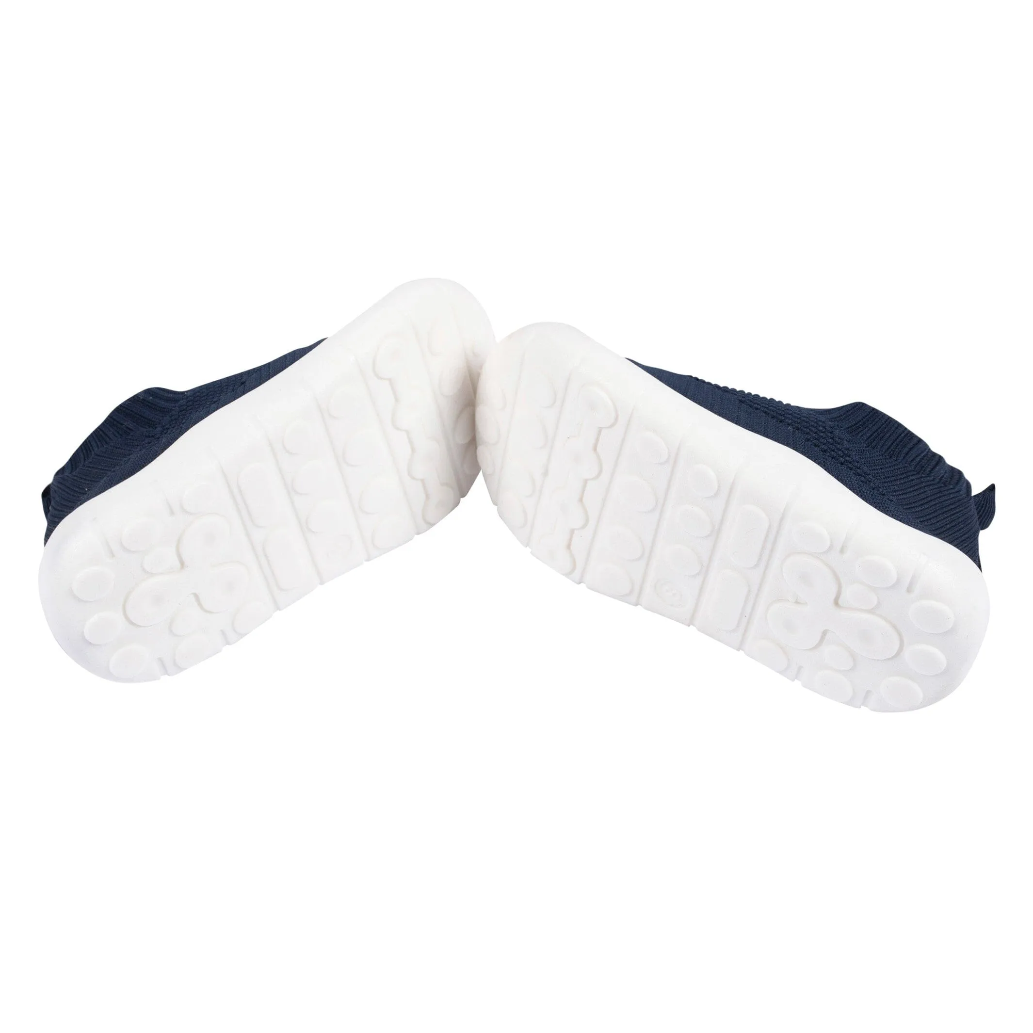 Infant & Toddler Netural Navy Stretchy Knit Slip-On Sneaker