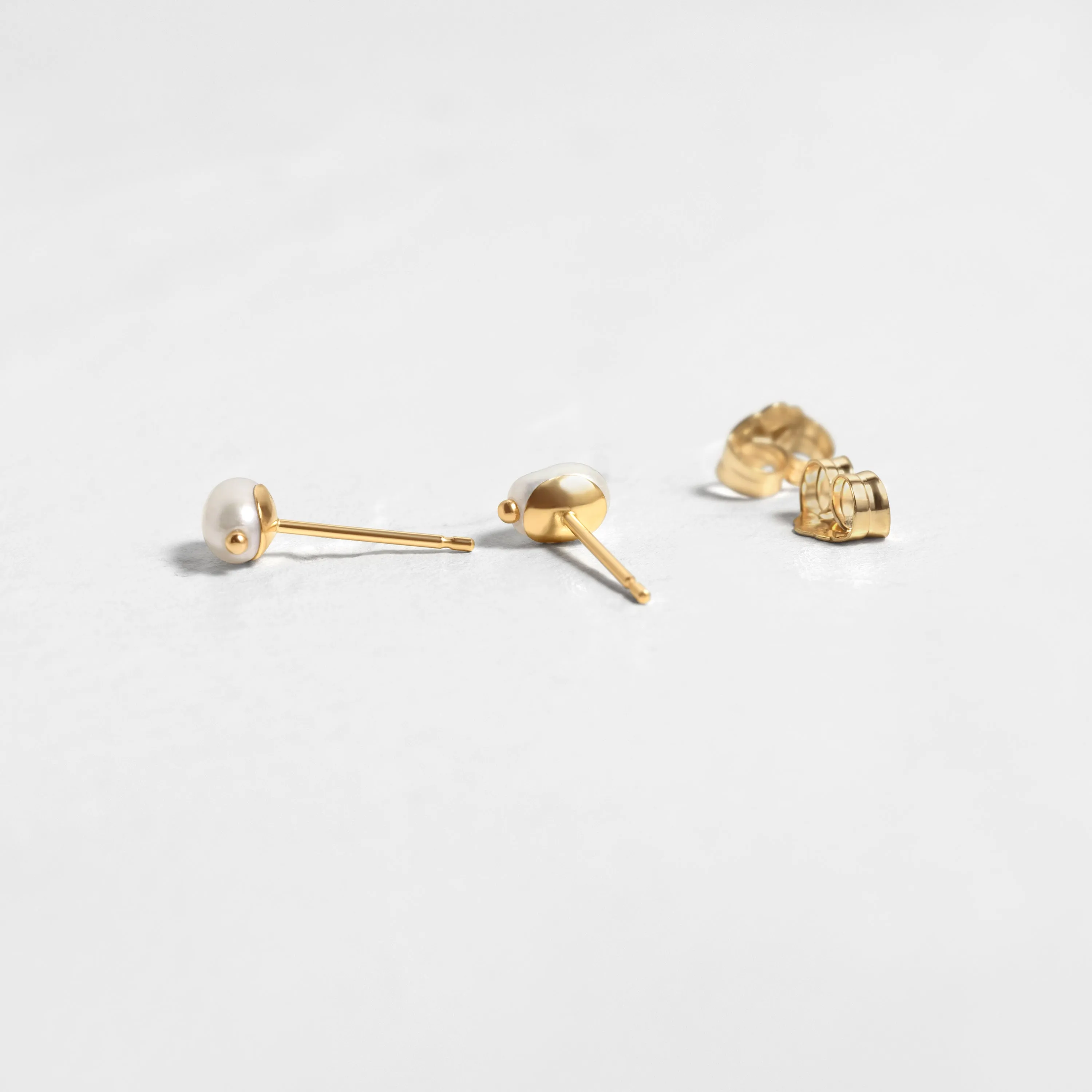 Irregular Pearl Earrings - In Stock