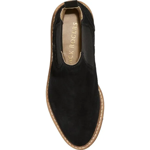 Jack Rogers Girls Coco Suede Chelsea Bootie, Black