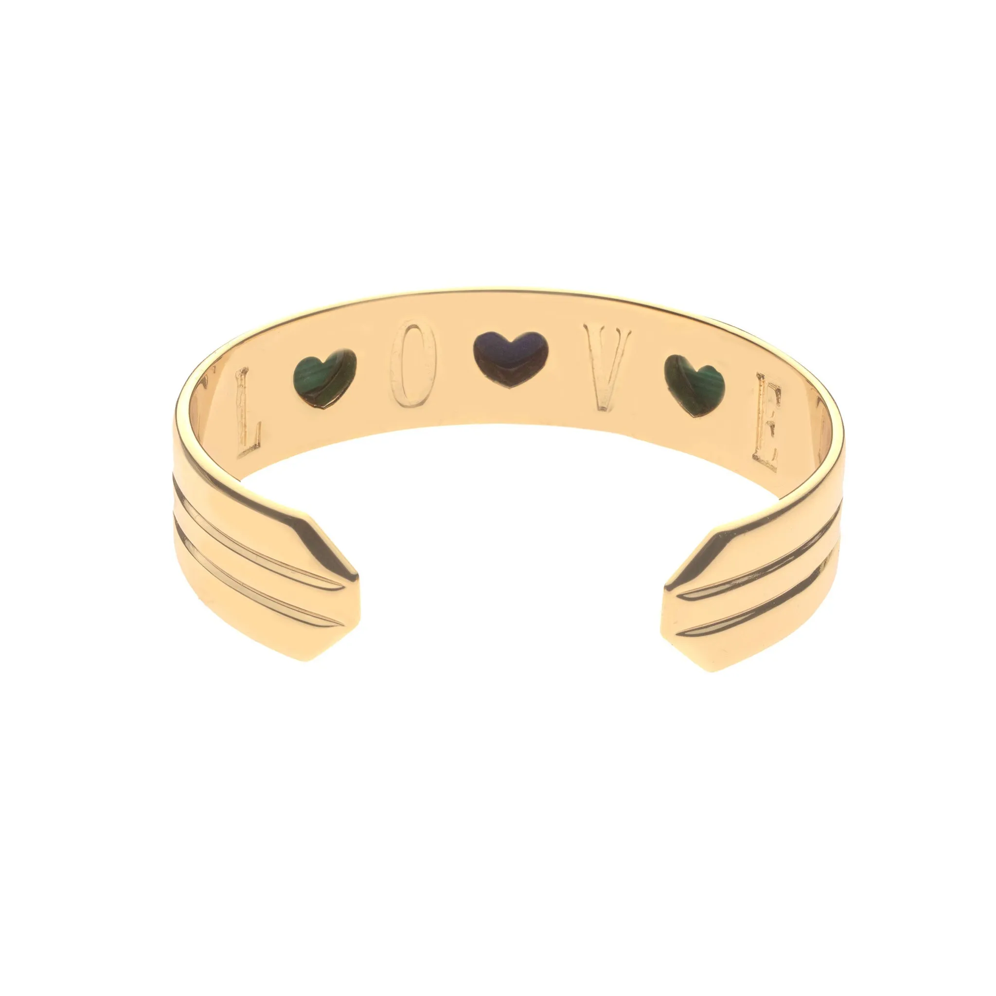 Jane Win - LOVE Set In Stone Heart Cuff