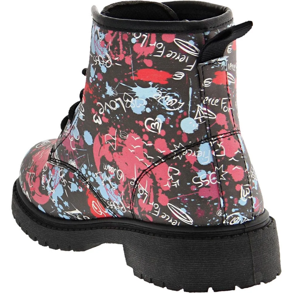 Josmo Kensie Girl 91620h Girls Lace Up Casual Boots