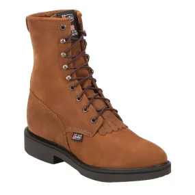 Justin Men's Leather Double Comfort 8 Work Boots